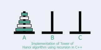 tower of hanoi program in c using graphics to think