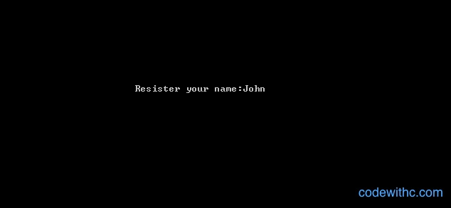 Register Name - Code With C