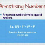 Armstrong Number in C Program Source Code