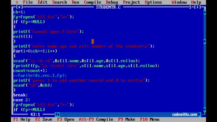 C Program: Simple Student Record System Download Source Code - Code With C