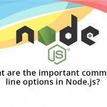 What are the important command line options in Node.js?