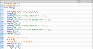 Merging Two Sorted Arrays In C Programming - Code With C