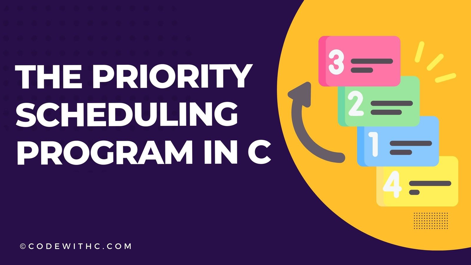 The Priority Scheduling Program In C