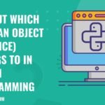 Find Out Which Class an Object (Instance) Belongs to in Phyton Programming