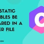 How static variables be declared in a header file