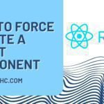 How to Force Update a React Component