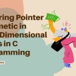 Exploring Pointer Arithmetic in Multi-Dimensional Arrays in C Programming