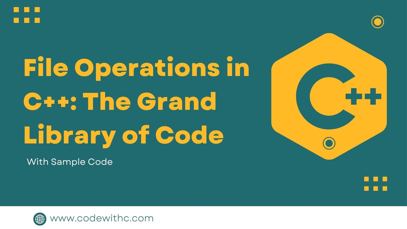 File Operations in C++: The Grand Library of Code